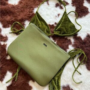 Triangl Swimwear Green Velvet Bikini Set